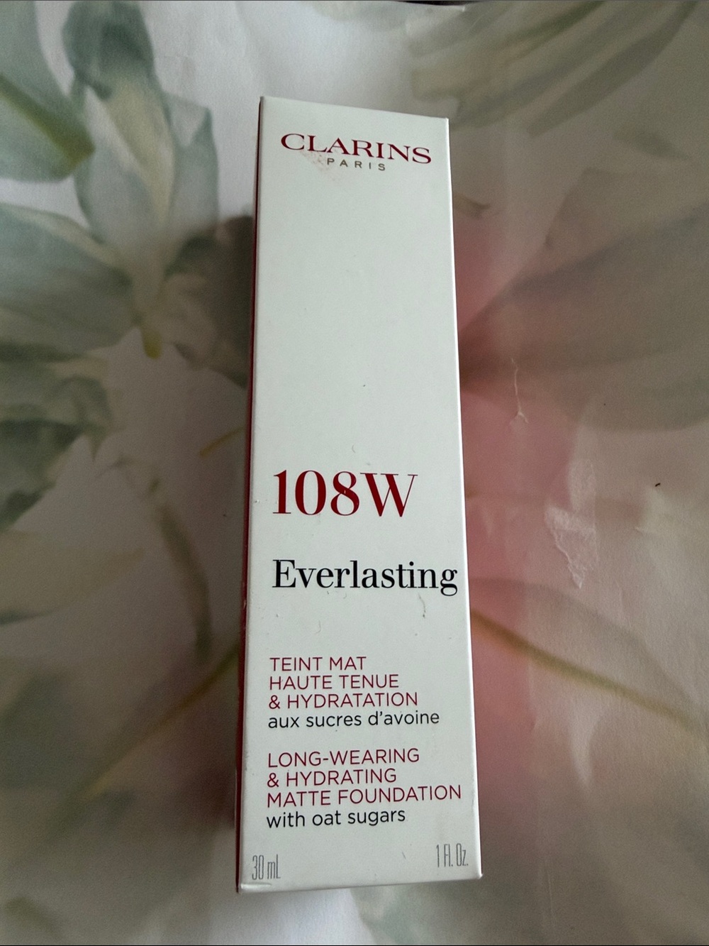 Clarins Everlasting Matte Foundation 108W - NWB